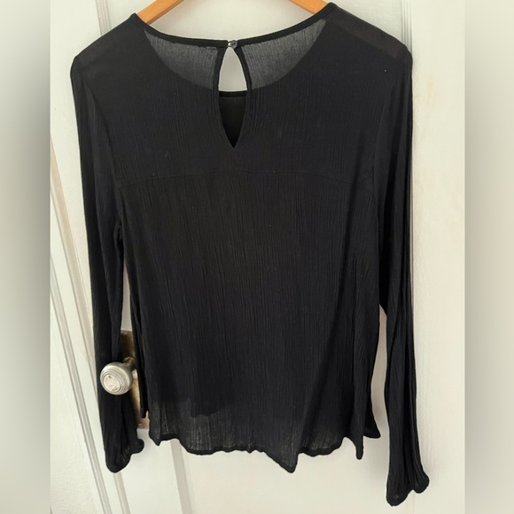 Black Chiffon Blouse - Picture 2 of 2